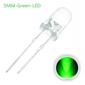 LED 5MM Transparent แสงสีเขียว